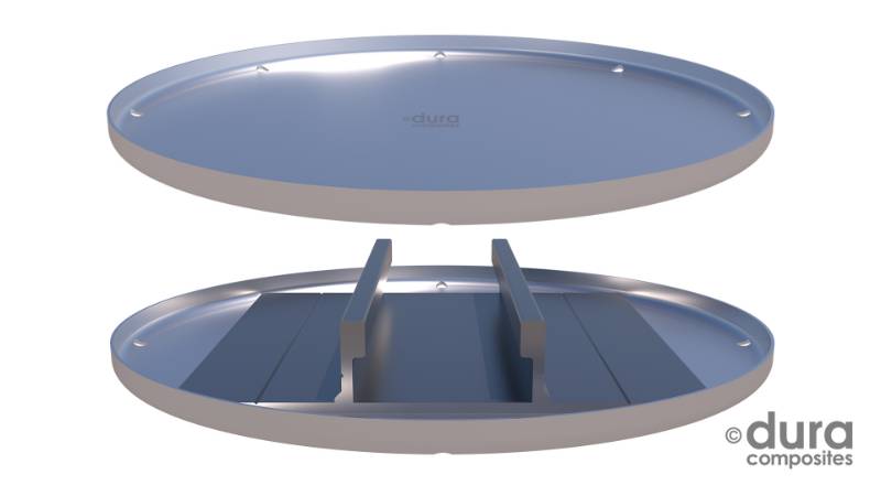 Dura Aluminium Base Plate for Decking Pedestals - Pedestal Base Plate