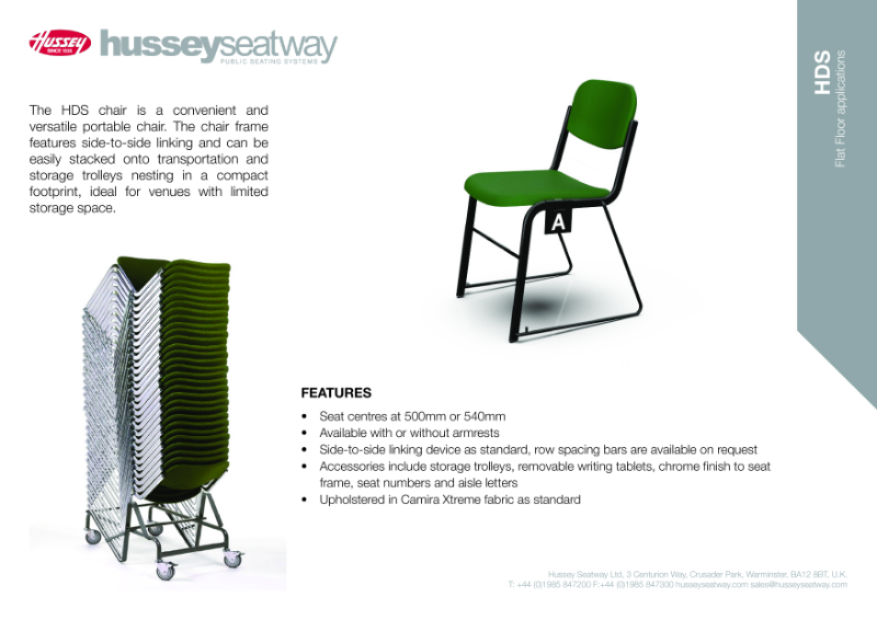 HDS Chair- Product Specification