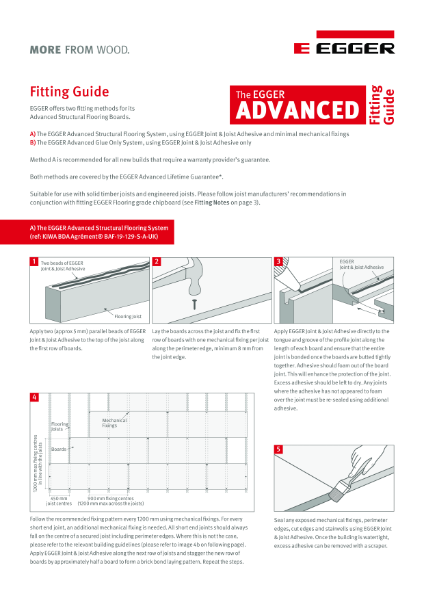 Guide - EGGER Advanced Structural Flooring System Fitting Guide