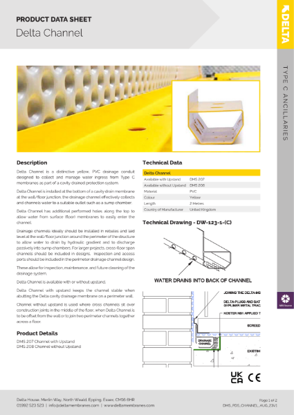 Delta Channel Product Data Sheet