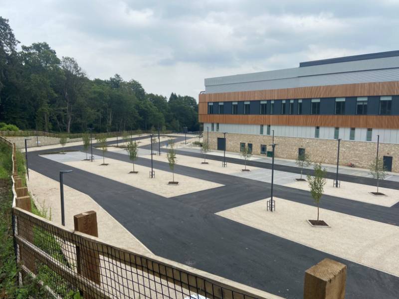 SuDS Permeable Paving, Sudsgrid 40, Heatherwood Hospital, Ascot, UK