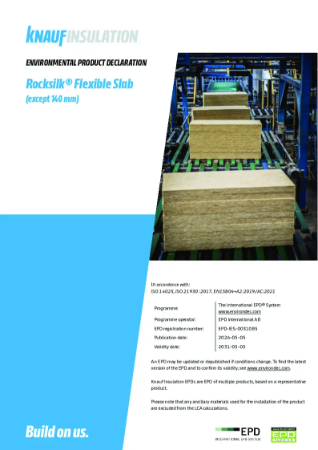  Knauf Insulation Rocksilk Flexible Slab EPD-IES-0031085