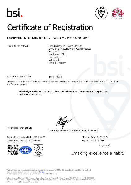 Environmental Management System - ISO 14001:2015