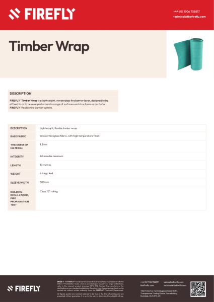 FIREFLY™ Timber Wrap - Data Sheet