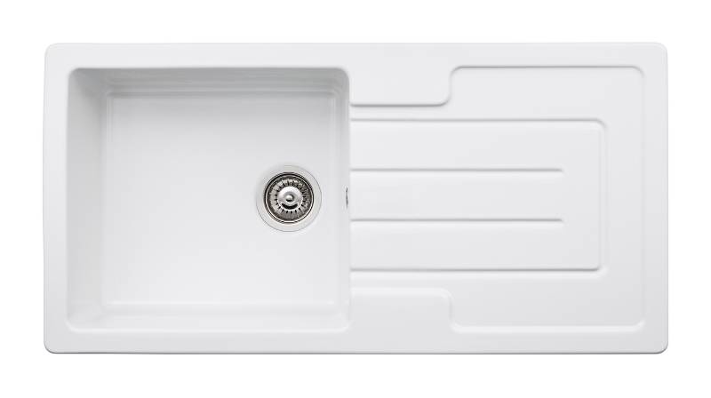 Acton Sink In White Ceramic