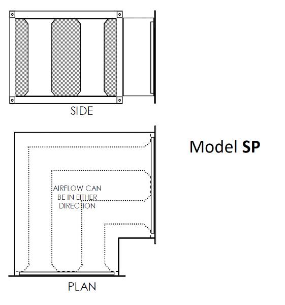 Rectangular Horizontal Bend Duct Attenuator - Sound Attenuation