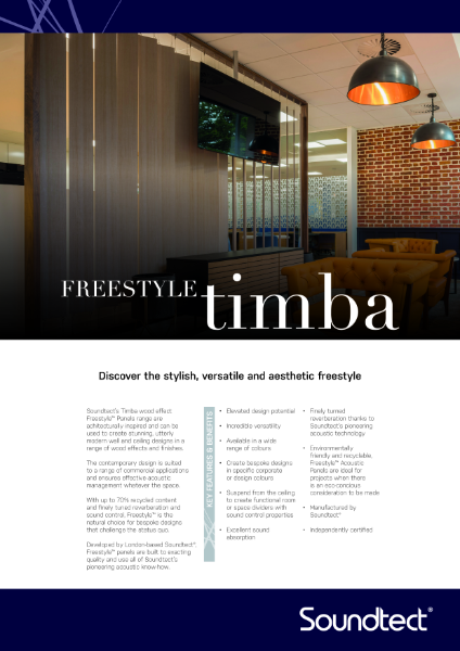 Timba Specification Sheet