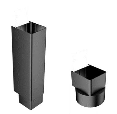 Colonnade Aluminium Square Security Downpipe