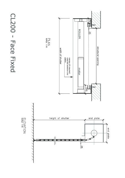 CL200 Face fix drawing