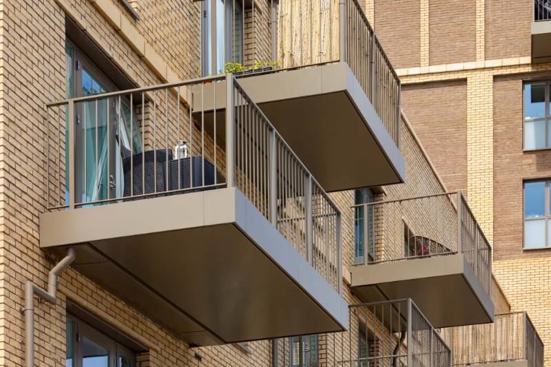 Balcony Soffit Cladding at Catford Green, London