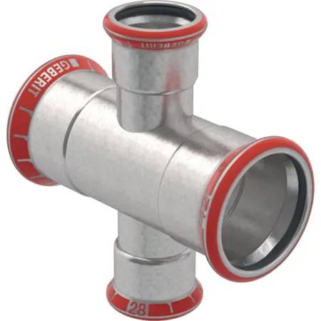 Geberit Mapress Carbon Steel Pipe Cross, Reduced - Carbon Steel Fittings