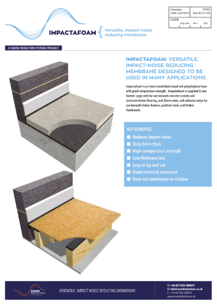 SRS Impactafoam Data Sheet