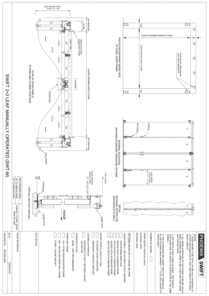 Standard Drawing for Manual Swift 2+2