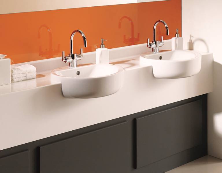 Vanities | Solid Surface H1 Profile, Factory Plumbed