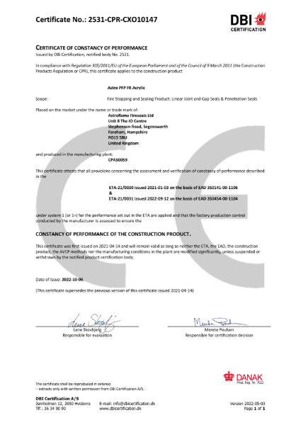 Astro PFP FR Acrylic CE (CoC)