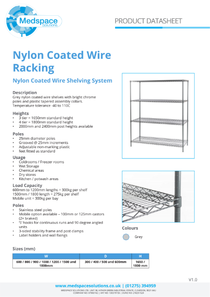 Nylon Coated Wire Racking