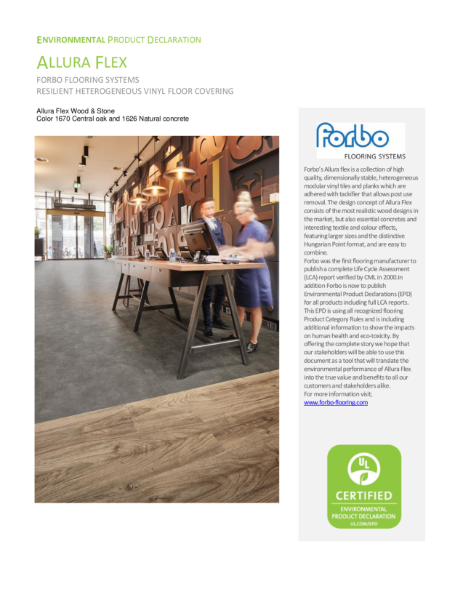Allura Flex Independent Environmental Product Declaration