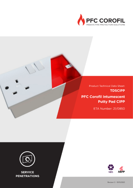 PFC Corofil Intumescent Putty Pad CIPP - Datasheet