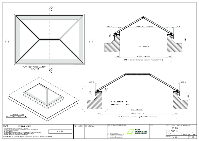 Fixed Lantern Rooflight