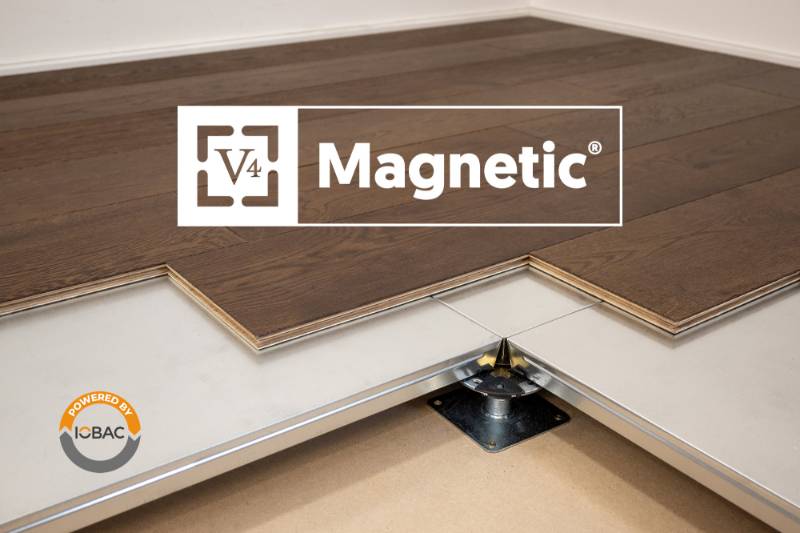 Magnetic Wood Flooring Powered by IOBAC - V4Magnetic® - Magnetic Backed Engineered Wood