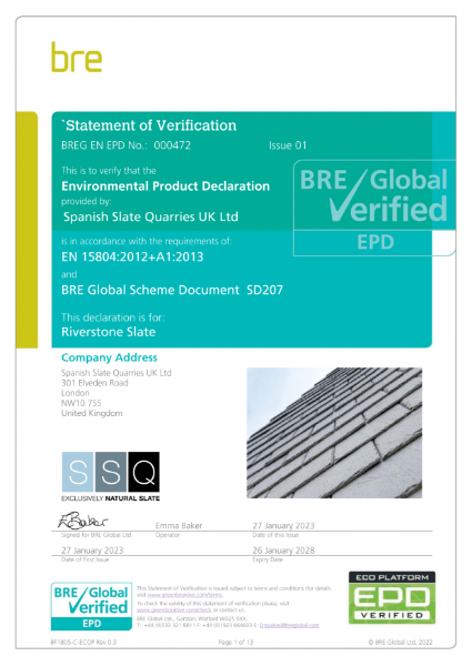 BRE Certification 