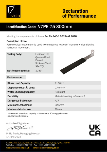 V7PE 75-300mm Declaration of Performance
