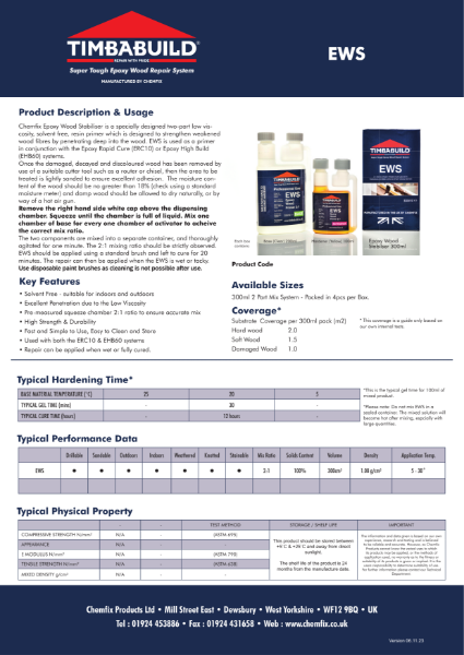 Timbabuild® EWS Primer Product Data Sheet