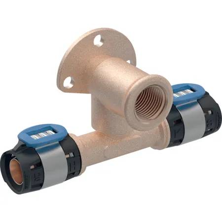 Geberit Flowfit T-Elbow Tap Connector 90°, Offset