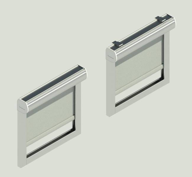 40 / 45mm Motorised Roller Blind Blockout System With Cassette