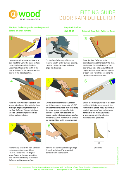 Qwood - Door Rain Deflector Fitting Guide