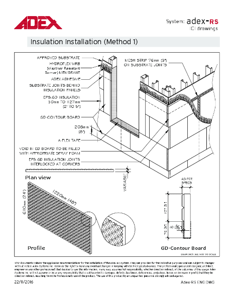 Adex-RS Insulation Installation