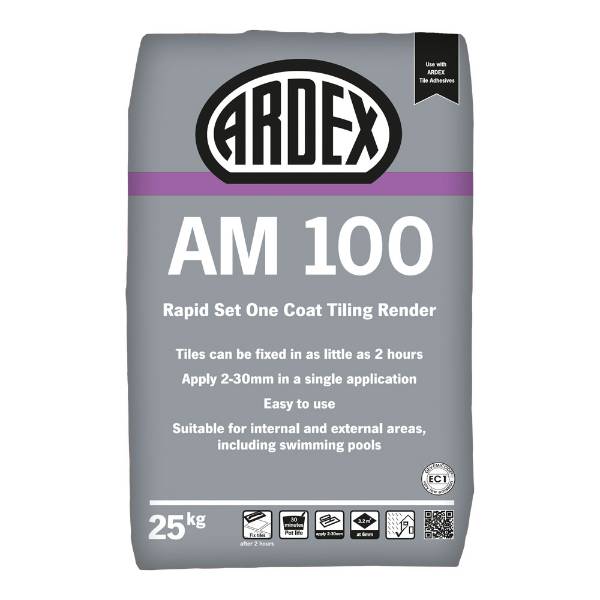 ARDEX AM 100 Rapid Set One Coat Tiling Render