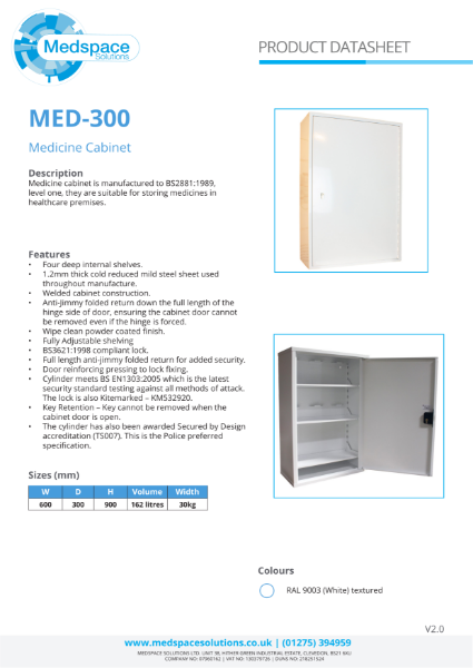 MED-300 - Medicine Cabinet
