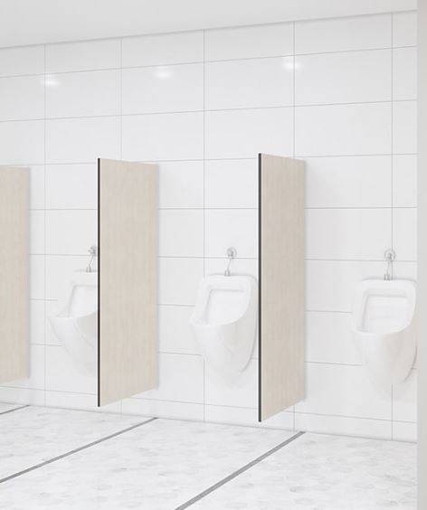 Urinal screen - Wall Mounted