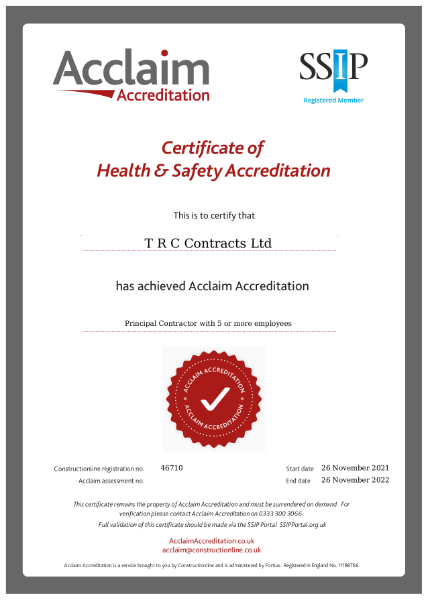Health & Safety / Acclaim Accreditation
