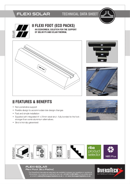 FLEXI SOLAR - FLEXI FOOT (ECO) TDS