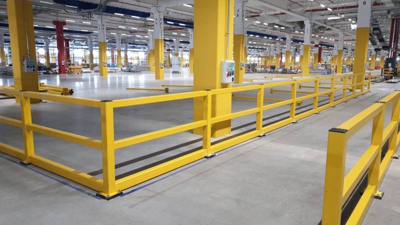 Metal post and rail barrier systems