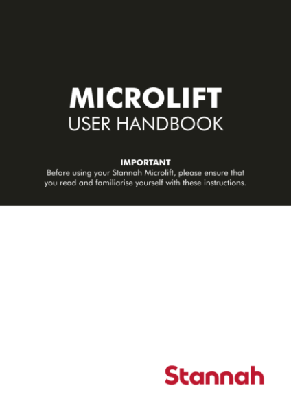 Stannah Microlift User Handbook all models (excluding Double Decker)