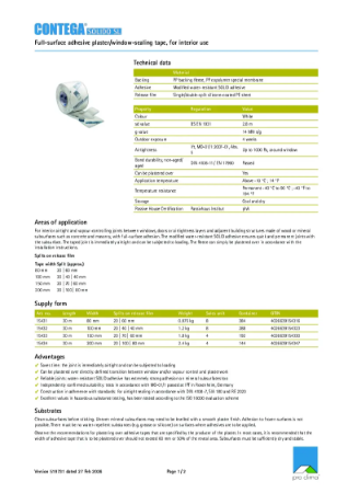 Contega Solido SL-Technical Datasheet