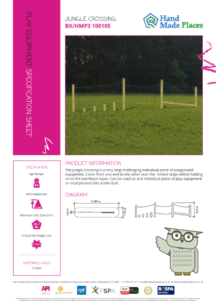 Jungle Crossing Specification Sheet