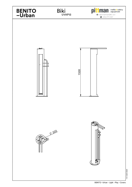 Biki Bike Repair Station - Drawing