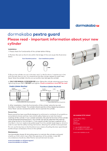 DORMAKABA Pextra Guard