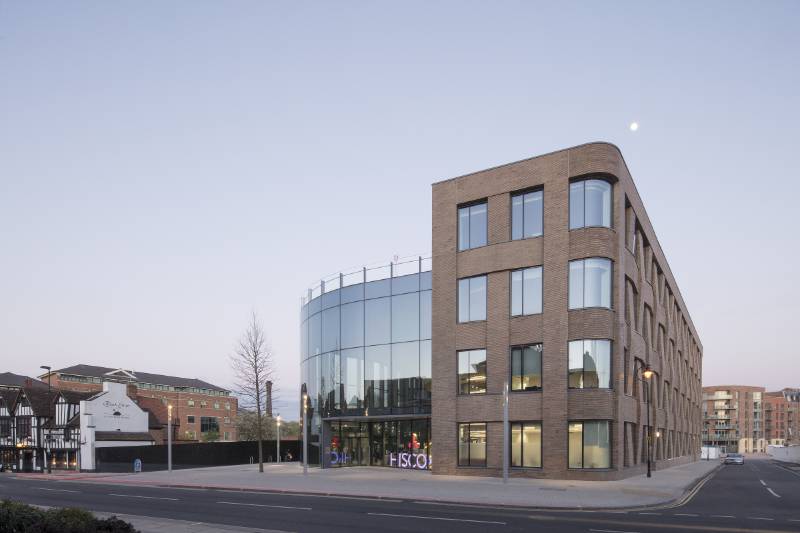 WICONA Windows frame historic skyline for York Insurance company