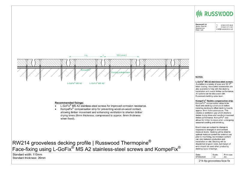 214 Face fixing | Russwood Ltd | NBS Source