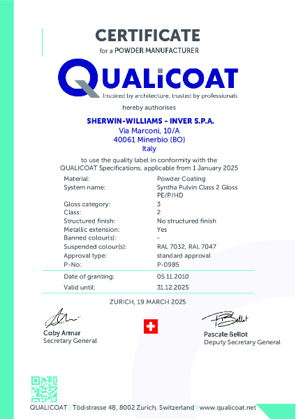 Qualicoat approval