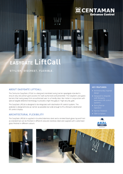 EasyGate Lift call - Brochure