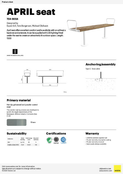 APRIL Bench - 704-900A