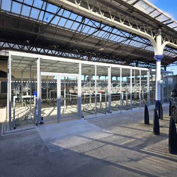 Falco installs bespoke cycle hub for Inverness Station as part of a roll-out of Secure Cycle Parking Infrastructure for ScotRail Stations