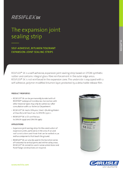 RESIFLEX SK EPDM Expansion Joint Sealing Strip