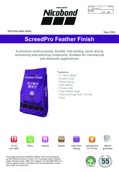 Nicobond ScreedPro Feather Finish